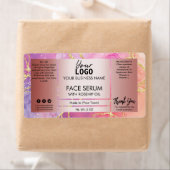 Inktroze en Roos Gold Face Etiket (Insitu)