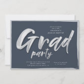 Inktscript Afstuderen gepersonaliseerde fotopartij Kaart (Voorkant)