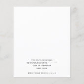 Inktsplash Blauw Roze Genderonderzoek Uitnodiging (Achterkant)