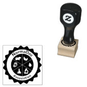 Inktstempel - Logo NormaDoc Bleu Rubberstempel (Gestempeld)