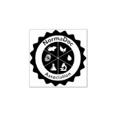 Inktstempel - Logo NormaDoc Bleu Rubberstempel (Afrduk)