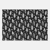 Inktstempel zwart-wit weide inpakpapier vel (Voorkant 2)