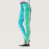 Inktstrepen Zomervibes Tie Dye Leggings (Links)