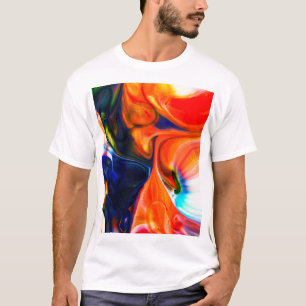 Inktverf exploderen: kleurrijk Abstract T-shirt
