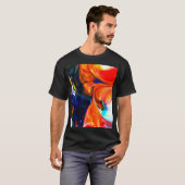 Inktverf exploderen: kleurrijk Abstract T-shirt (Voorkant volledig)