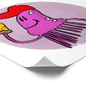 inktvis afdrukken poster (Hoek)