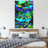 Inktvis Canvas Afdruk (Insitu (Slaapkamer))