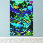 Inktvis Canvas Afdruk (Insitu (Houten vloer))