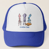 Inktvis Cartoons Trucker Pet (Voorkant)