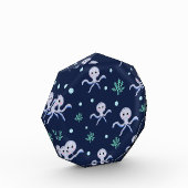 Inktvis onder de zee kinderpatroon fotoblokken (Links)