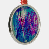 Inky Abstract Metalen Ornament (Rechts)