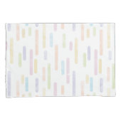 Inky afgeronde lijnen patroon | Pastel regenboog k Kussensloop (Voorkant-Rechts)