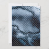 Inky Aquarel Bruiloft uitnodiging (Achterkant)