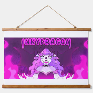 Inky dragon banner hangend wandkleed
