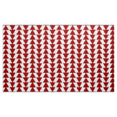 Inky Driehoeken - Ruby Rood op Wit Stof (Yard (91,4 cm))