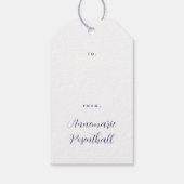 Inky Hand-Lettering Happy Hanukkah Gift Label Cadeaulabel (Achterkant)