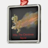 Inky, kerstvister metalen ornament (Links)