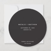 Inky script slaat de datum op save the date (Achterkant)