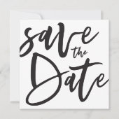 Inky script slaat de datum op save the date (Voorkant)