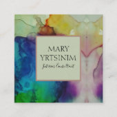 Inky Square Vierkante Visitekaartje (Voorkant)