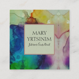 Inky Square Vierkante Visitekaartje