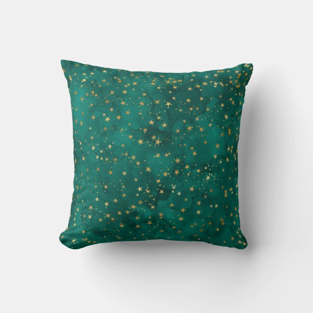 Inky Stars Throw Pillow Kussen (Voorkant)