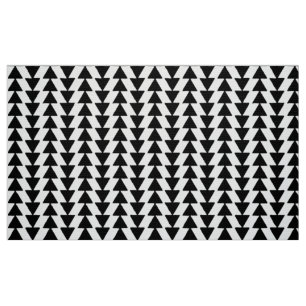 Inky Triangles - Zwart-wit Stof