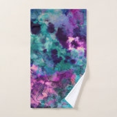 Inky Watercolor Abstract (Serviette à main)