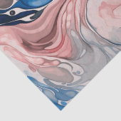 Inky Wave1 rood, wit & blauw Tissuepapier (Detail)