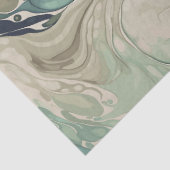 Inky Wave 1 Koffie Aqua Tissue Papier (Detail)