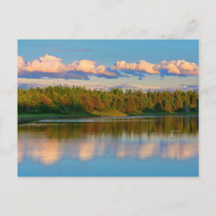 Inlaat bij zonsondergang   New Brunswick, Canada Briefkaart