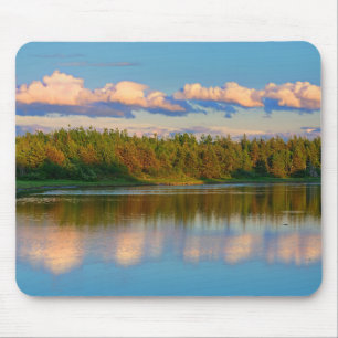 Inlaat bij zonsondergang New Brunswick, Canada Muismat