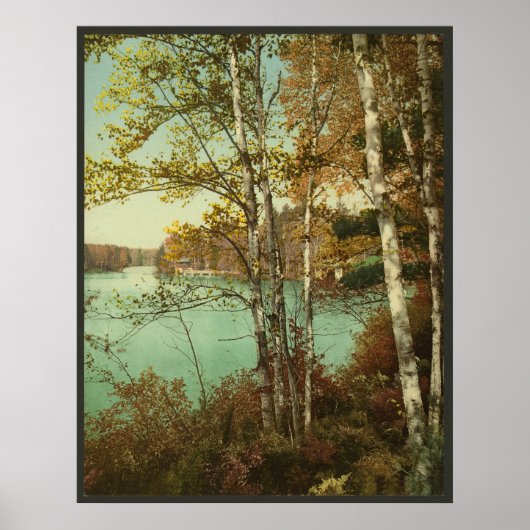 Inlaat, Spit-Fire Lake, Adirondack Mountains Poster (Voorkant)
