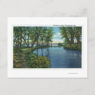 Inlaatingang Uitzicht Briefkaart