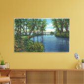 Inlaatingang Uitzicht Canvas Afdruk (Insitu (Woonkamer))