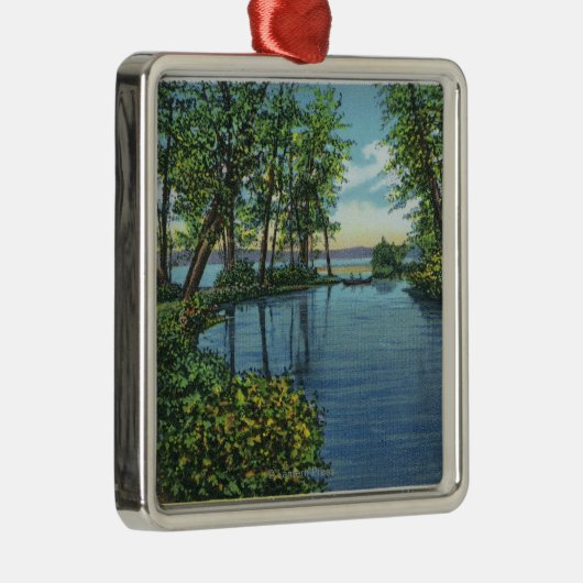 Inlaatingang Uitzicht Metalen Ornament (Rechts)