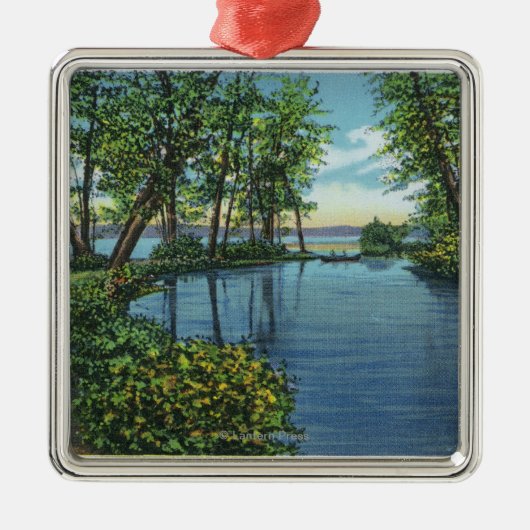 Inlaatingang Uitzicht Metalen Ornament (Voorkant)