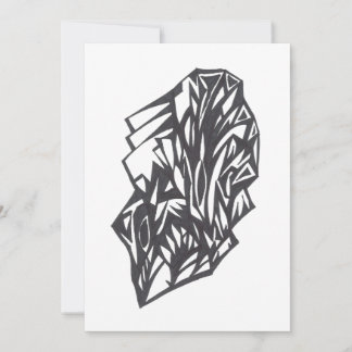 Inleg Zwart Wit Abstract Tribal Tattoo Kunst Bedankkaart