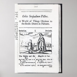 Inleiding tot "Orbis Sensualium Pictus" Poster