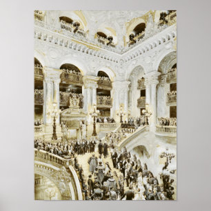 Inleiding van het Opera House van Parijs Poster