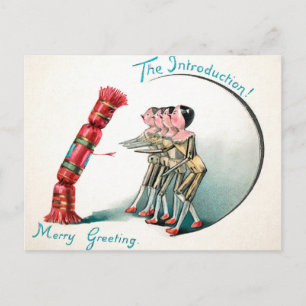 Inleiding  Victoriaans Wooden Dolls Briefkaart