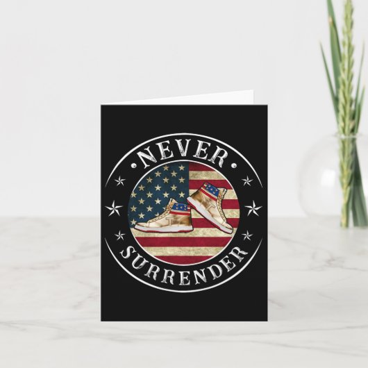 Inlevering Gouden Sneakers Vlag Trump 2024 Kaart (Voorkant)