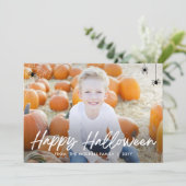 Inlijsten Web Halloween Fotokaart Kaart (Staand voorkant)