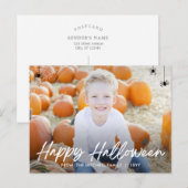 Inlijsten Web Halloween Photo Card Briefkaart (Voorkant / Achterkant)