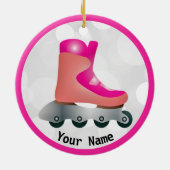 Inline Schaats ontwerp Keramisch Ornament (Achterkant)