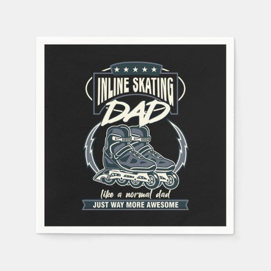 Inline Skateeg vader Rollerblading Roller Ska Servet (Voorkant)
