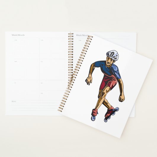 Inline Skater Cool Retro Rollerblading (Devant avec enveloppe)