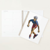 Inline Skater Cool Retro Rollerblading Planner (Display)