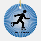 Inline Skating Ornament (Achterkant)
