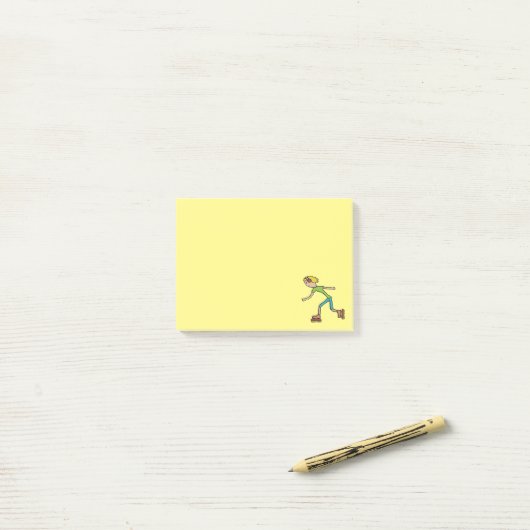 Inline Skating Post-it® Notes (Op bureau)